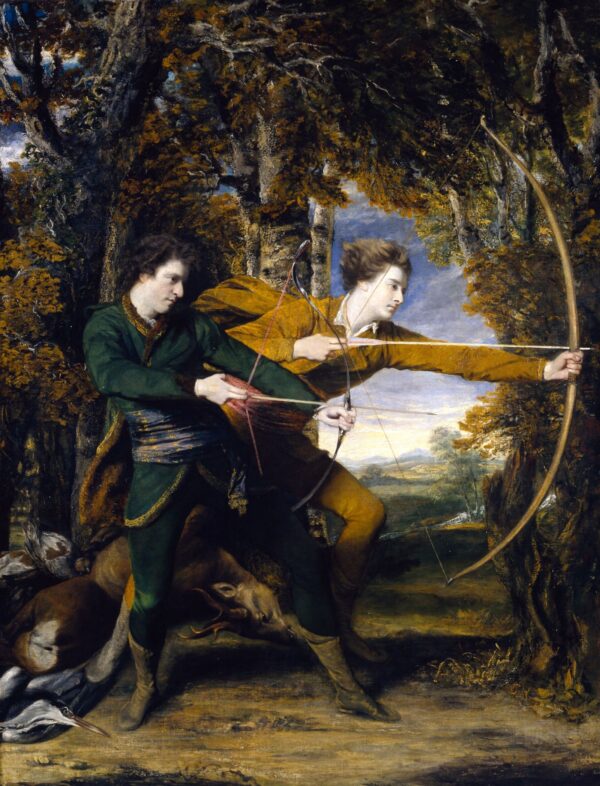 Colonel Acland and Lord Sydney – The Archers by Joshua Reynolds, hand-painted oil painting reproduction