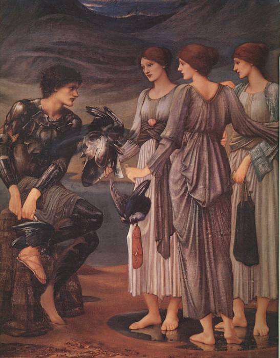 The Arming of Perseus by Edward Burne-Jones, hand-painted oil reproduction