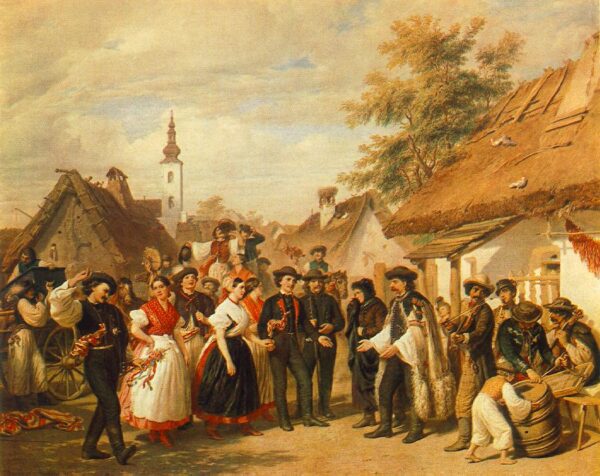 The Arrival of the Daughter-in-Law by Miklós Barabás, hand-painted oil painting reproduction