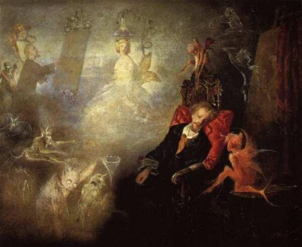 The Artist’s Dream by John Anster Fitzgerald, hand-painted oil painting reproduction
