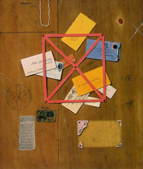 The Artist’s Letter Rack by William Michael Harnett, hand-painted oil painting reproduction