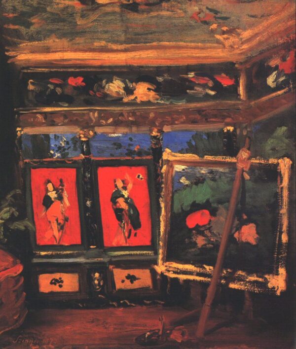 The Artist’s Studio by Pál Szinyei Merse, hand-painted oil reproduction