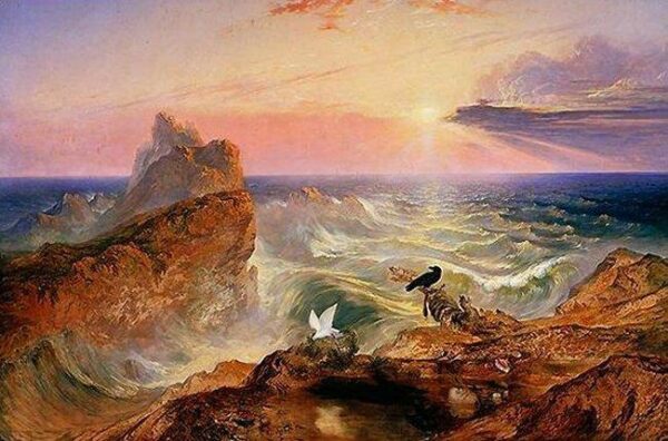 The Assuaging of the Waters by John Martin, hand-painted oil painting reproduction