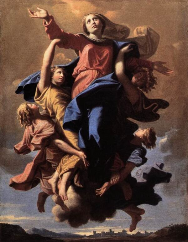 The Assumption of the Virgin by Nicolas Poussin, hand-painted oil painting reproduction