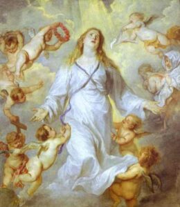 The Assumption of the Virgin by Sir Anthony van Dyck, hand-painted oil painting reproduction