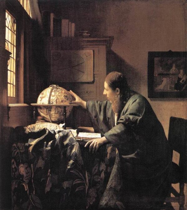 The Astronomer by Johannes Vermeer, hand-painted oil painting reproduction