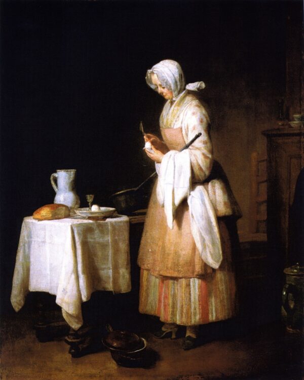 The Attractive Nurse by Jean-Baptiste-Siméon Chardin, hand-painted oil painting reproduction
