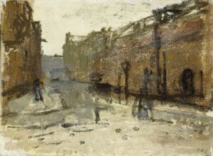 The Baan in Rotterdam by George Hendrik Breitner, hand-painted oil painting reproduction