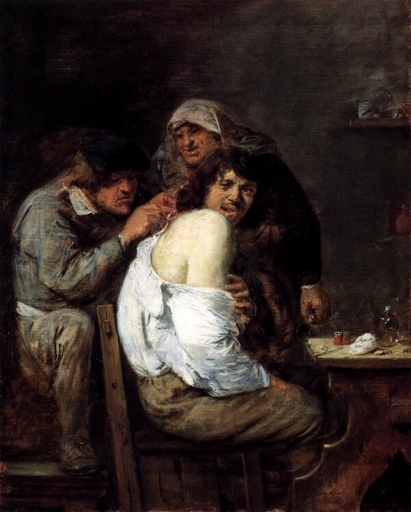 The Back Operation by Adriaen Brouwer, hand-painted oil painting reproduction