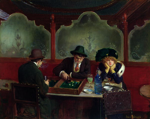 The Backgammon Players by Jean Béraud, hand-painted oil reproduction