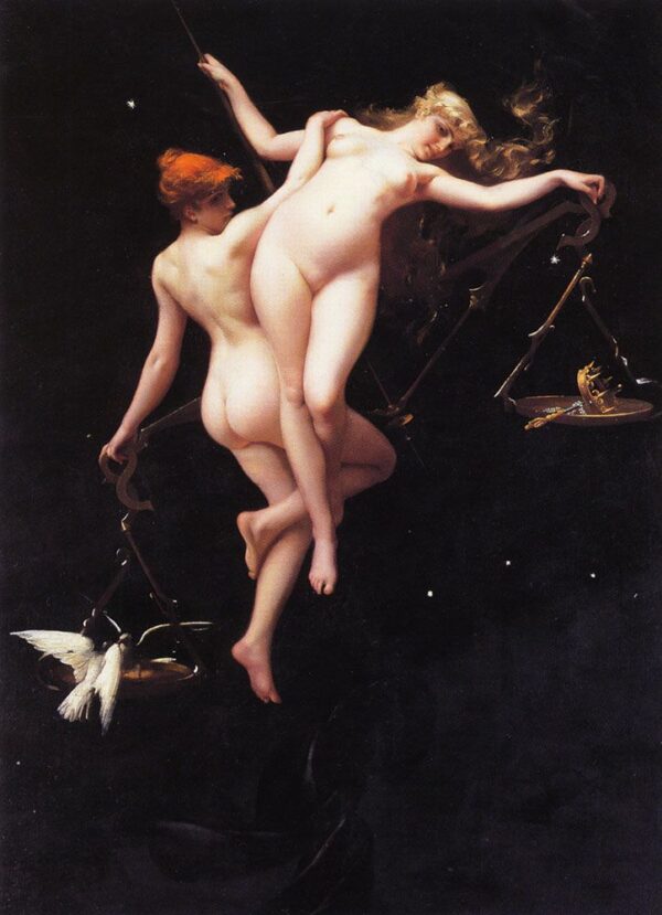 The Balance of the Zodiac by Luis Ricardo Falero, hand-painted oil painting reproduction