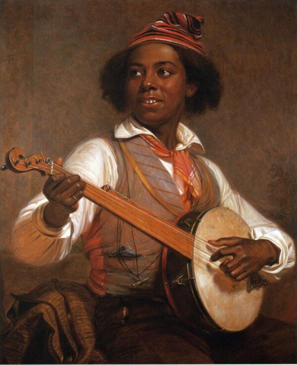 The Banjo Player by William Sidney Mount, hand-painted oil painting reproduction