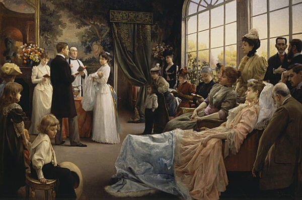 The Baptism by Julius LeBlanc Stewart, hand-painted oil painting reproduction