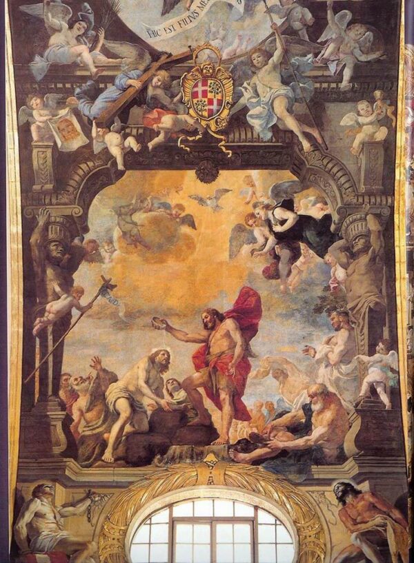 The Baptism of Christ by Mattia Preti, hand-painted oil painting reproduction