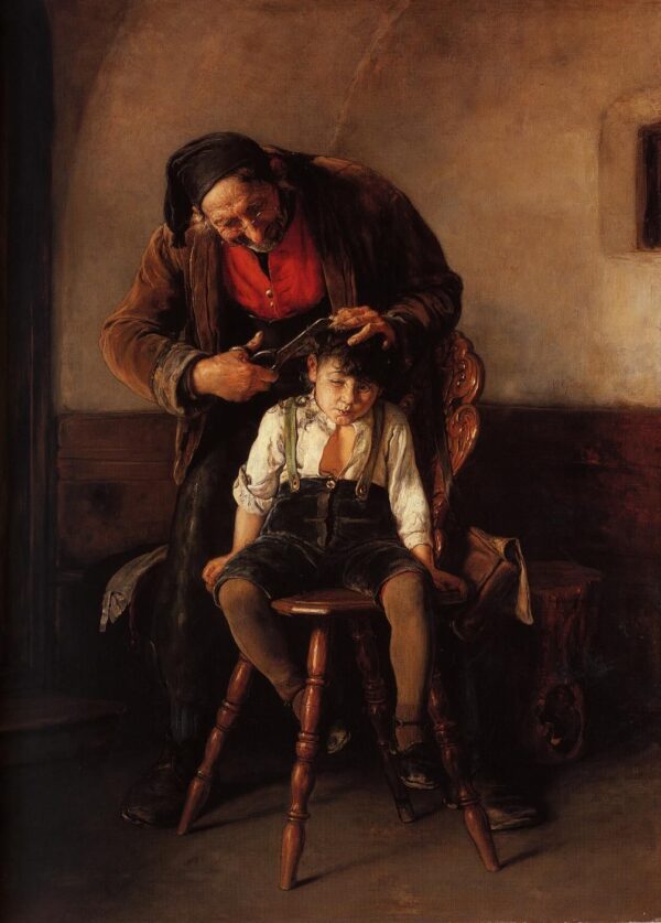 The Barber by Nikolaos Gyzis, hand-painted oil painting reproduction