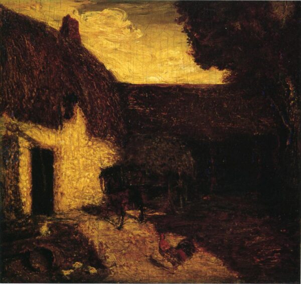 The Barnyard by Albert Pinkham Ryder, hand-painted oil painting reproduction