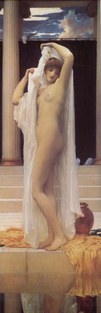 The Bath of Psyche by Lord Frederick Leighton, hand-painted oil reproduction