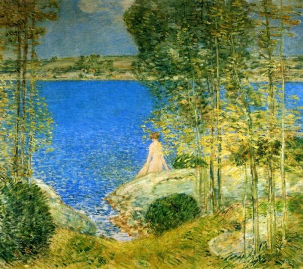 The Bather by Frederick Childe Hassam, hand-painted oil painting reproduction