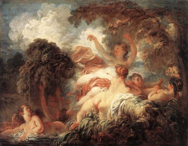 The Bathers by Jean-Honoré Fragonard, hand-painted oil painting reproduction