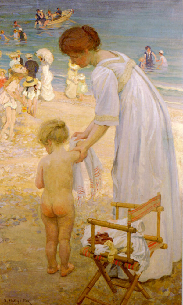 The Bathing Hour by Emanuel Phillips Fox, hand-painted oil painting reproduction