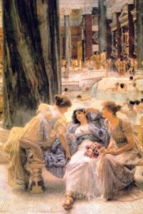 The Baths of Caracalla by Lawrence Alma-Tadema, hand-painted oil painting reproduction