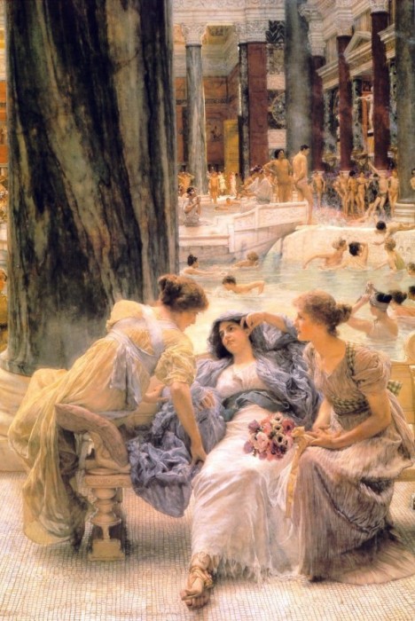 The Baths of Caracalla by Lawrence Alma-Tadema, hand-painted oil reproduction