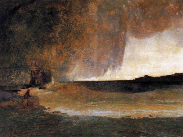 The Bay of Rapallo by Karl Blechen, hand-painted oil painting reproduction
