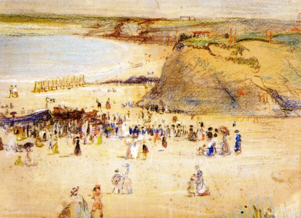 The Beach Newquay by Charles Conder, hand-painted oil painting reproduction