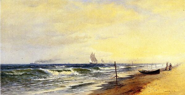 The Beach at Seabright by Francis Silva, hand-painted oil painting reproduction