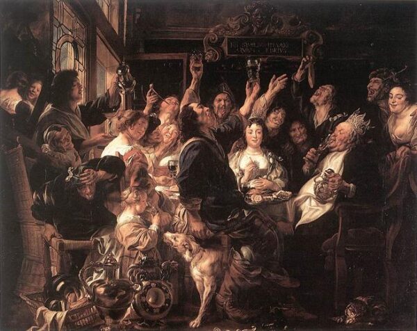 The Bean King by Jacob Jordaens, hand-painted oil painting reproduction