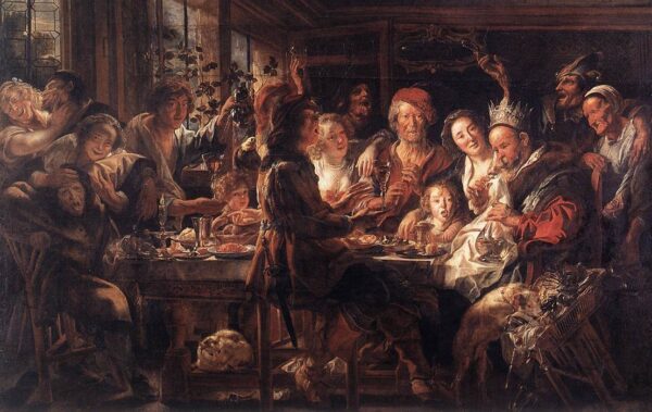 The Bean King II by Jacob Jordaens, hand-painted oil painting reproduction