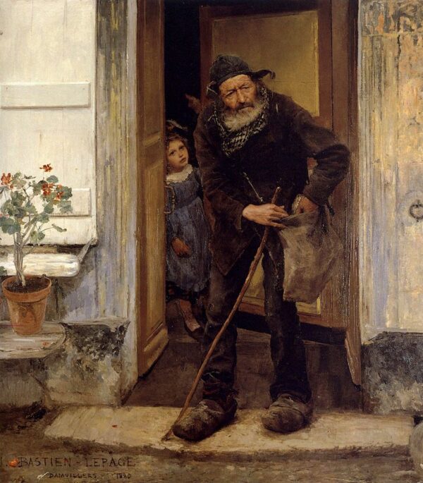 The Beggar by Jules Bastien-Lepage, hand-painted oil painting reproduction