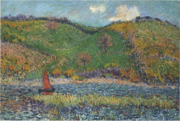 The Belon River by Gustave Loiseau, hand-painted oil painting reproduction