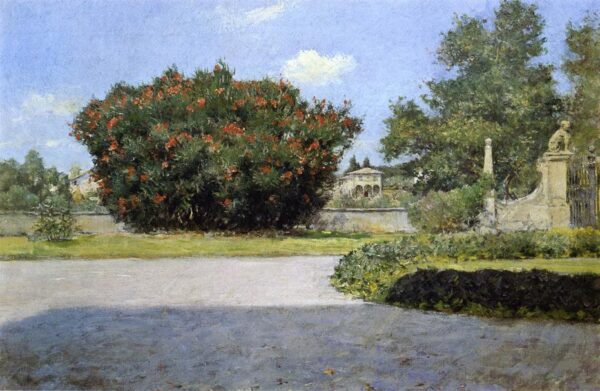 The Big Oleander by William Merritt Chase, hand-painted oil painting reproduction