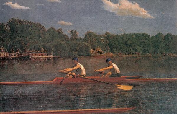 The Biglin Brothers Racing by Thomas Eakins, hand-painted oil painting reproduction