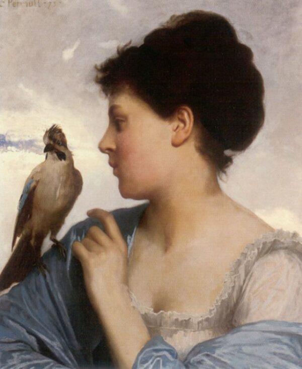The Bird Charmer by Leon Bazile Perrault, hand-painted oil painting reproduction