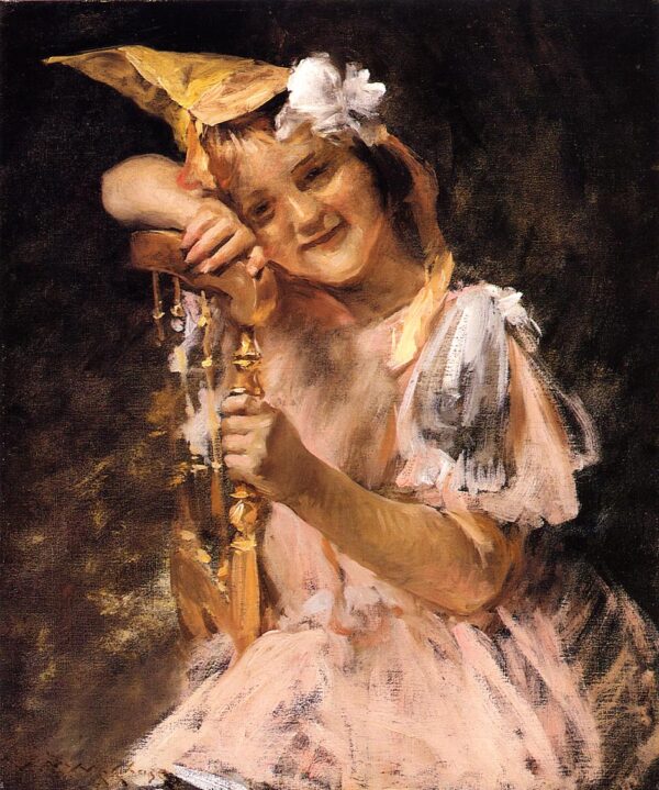 The Birthday aka Helen Velasquez Chase by William Merritt Chase, hand-painted oil painting reproduction