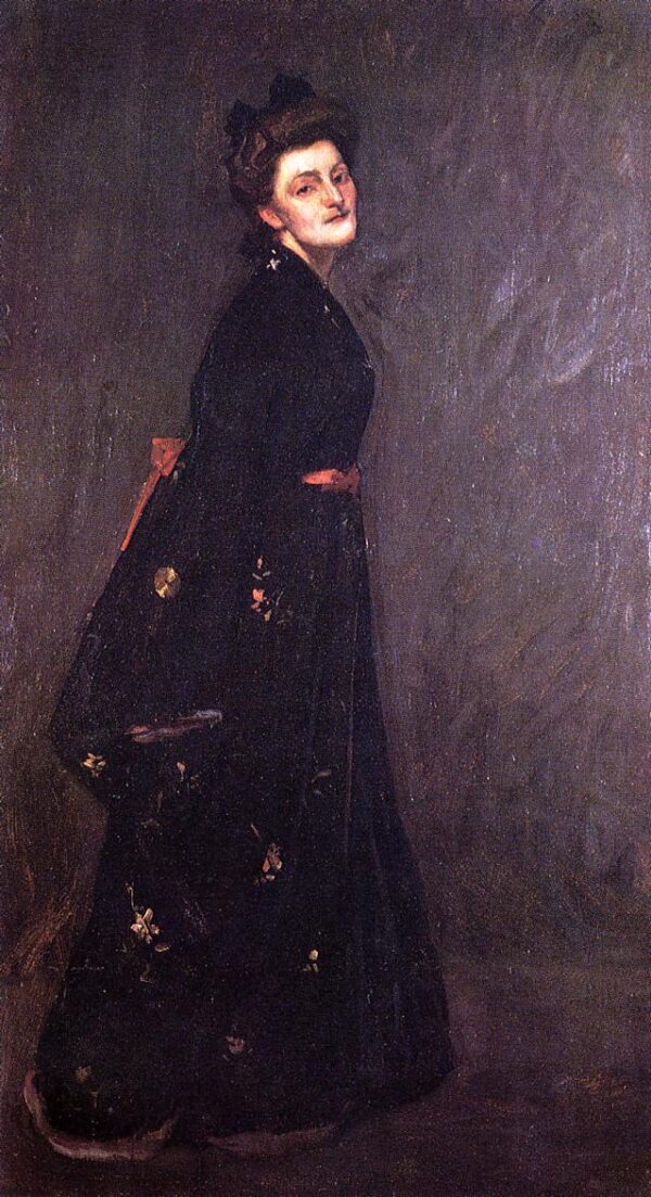 The Black Kimono by William Merritt Chase, hand-painted oil painting reproduction