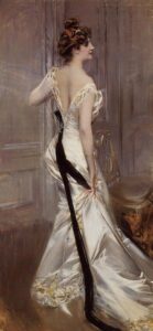 The Black Sash by Giovanni Boldini, hand-painted oil painting reproduction