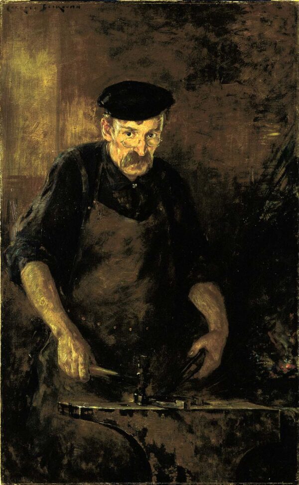 The Blacksmith by Carroll Beckwith, hand-painted oil painting reproduction