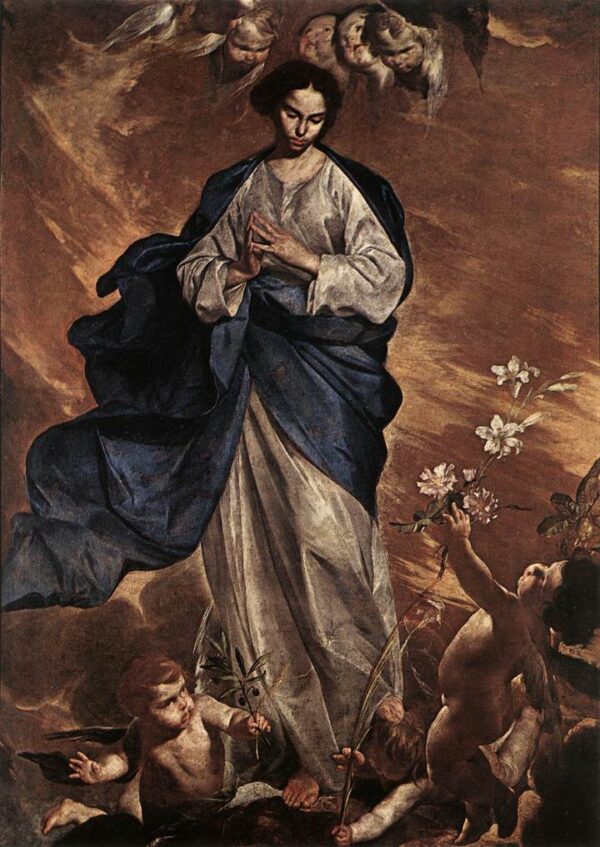 The Blessed Virgin by Bernardo Cavallino, hand-painted oil painting reproduction