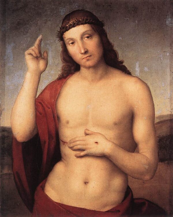 The Blessing Christ by Raphael Sanzio, hand-painted oil painting reproduction