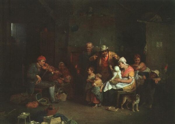 The Blind Fiddler by David Wilkie, hand-painted oil painting reproduction
