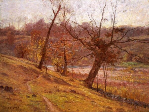 The Bloom of the Grape by Theodore Clement Steele, hand-painted oil painting reproduction