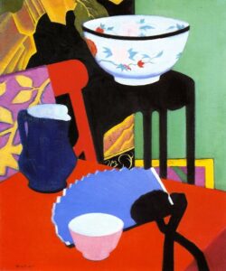 The Blue Fan by Francis Cadell, hand-painted oil painting reproduction