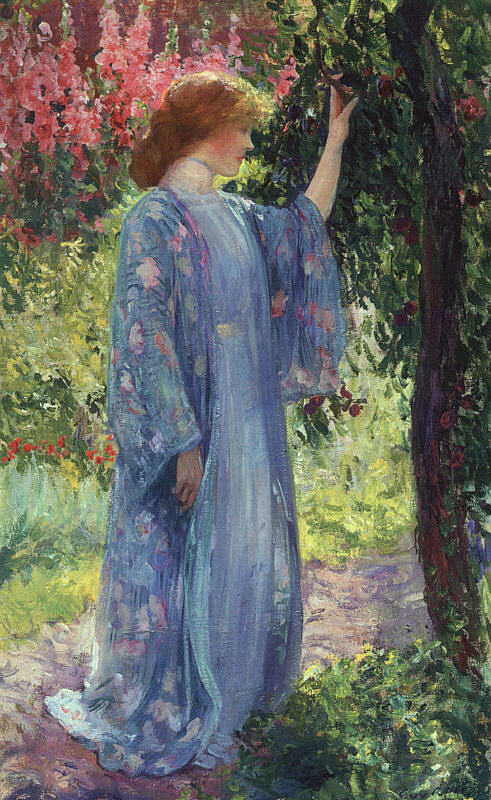 The Blue Kimono by Guy Rose, hand-painted oil reproduction
