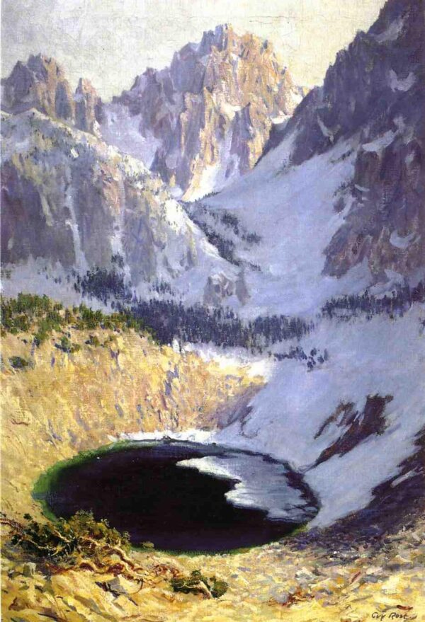 The Blue Pool near Mt. Whitney by Guy Rose, hand-painted oil reproduction