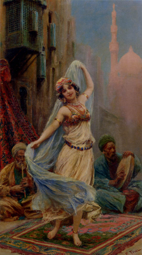 The Blue Veil by Fabio Fabbi, hand-painted oil reproduction