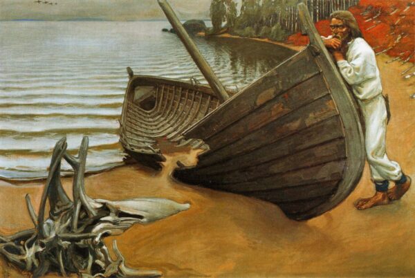The Boat’s Lament by Akseli Gallen-Kallela, hand-painted oil painting reproduction