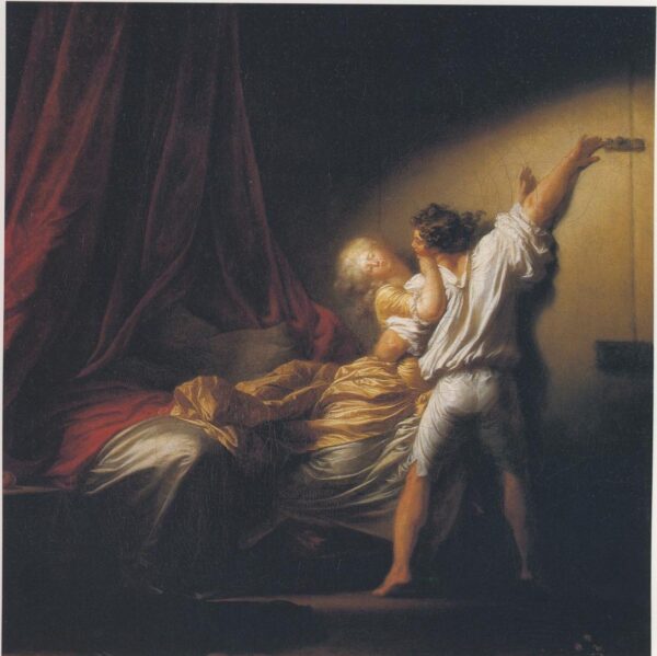 The Bolt by Jean-Honoré Fragonard, hand-painted oil painting reproduction